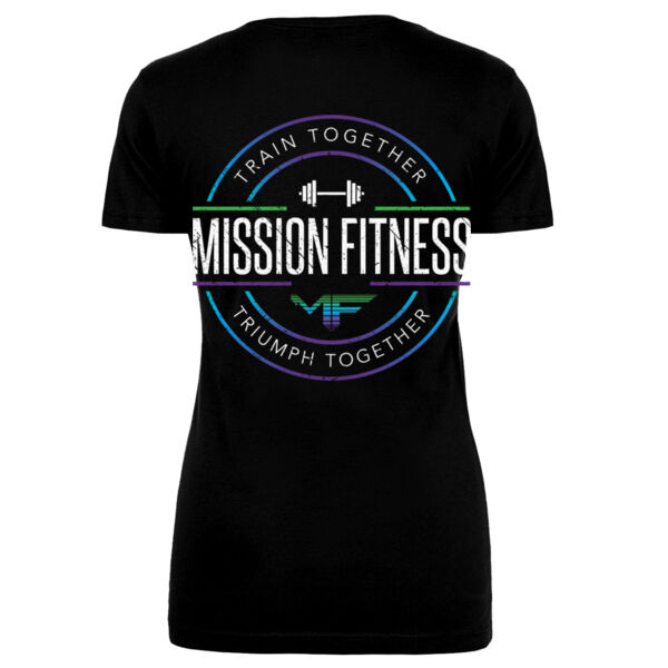 FULL COLOR CIRCLE BADGE - WOMEN'S FITTED T-SHIRT - $W3H8KP$ Thumbnail