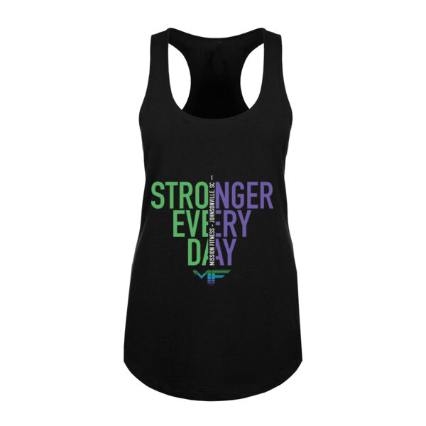 STRONGER EVERY DAY - WOMEN'S FITTED TANK TOP - $S9W4KR$ Thumbnail