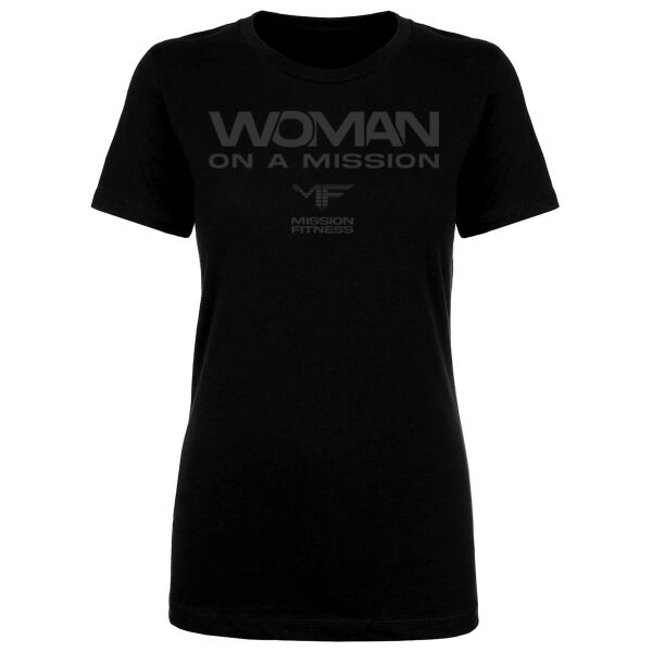 WOMAN ON A MISSION - WOMEN'S FITTED T-SHIRT - $W4M8KT$ Thumbnail